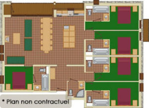 12er Appartement Les Balcons La Rosiere