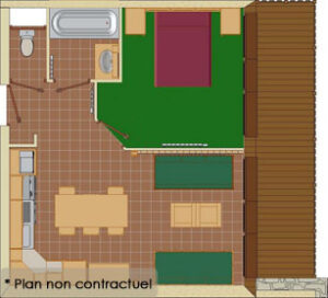 4er Appartement Les Balcons in La Rosiere